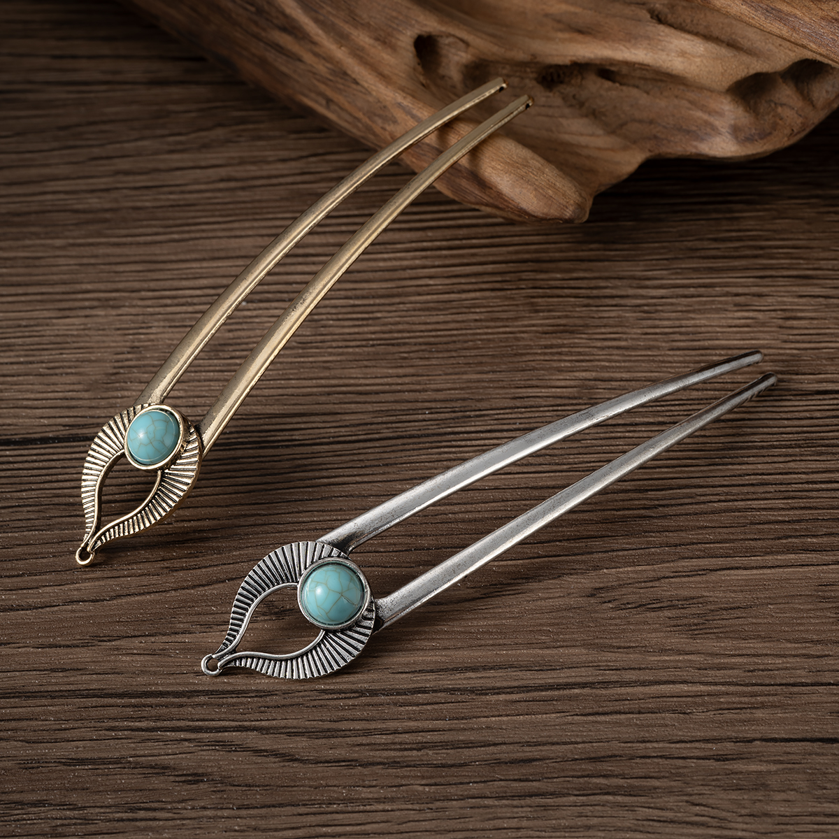 Egypt Turquoise U Shape Hair F - Hair Fork Stick avaliação e preço