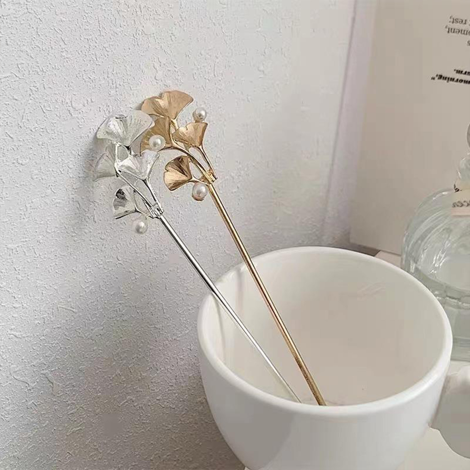 Ginkgo Leaf Hair Stick For Wom - Hair Fork Stick avaliação e preço
