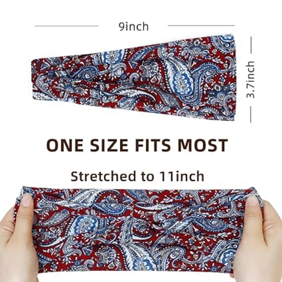 Headbands for Women Boho Elast - Hair Band Elastic avaliação e preço