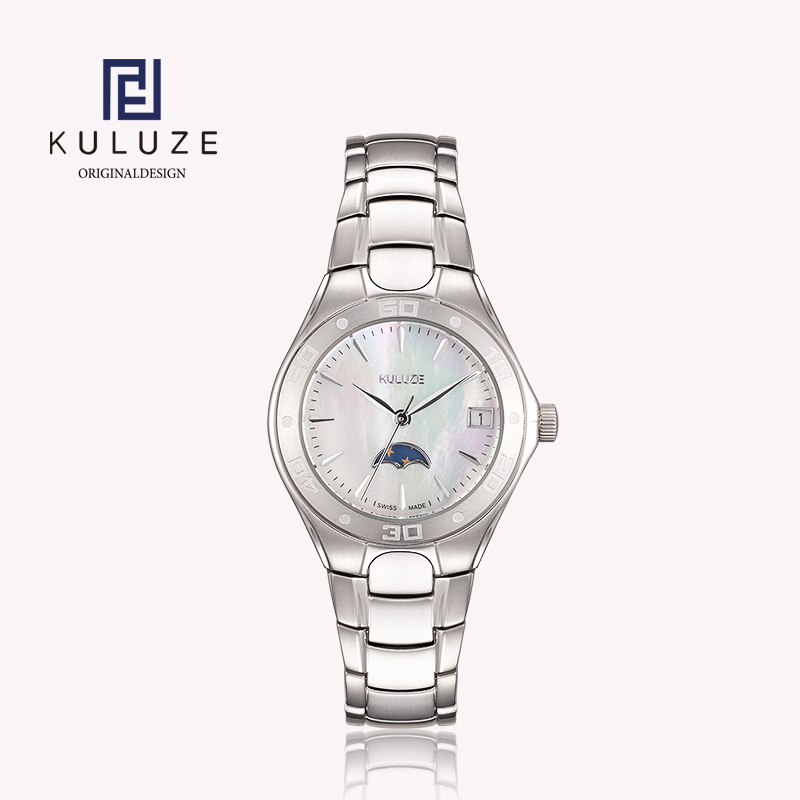 KULUZE Titanium Lady Watch Swi - Women Accessories Display avaliação e preço