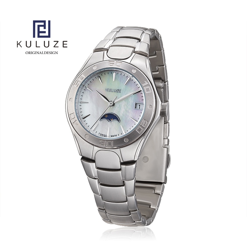 KULUZE Titanium Lady Watch Swi - Women Accessories Display avaliação e preço